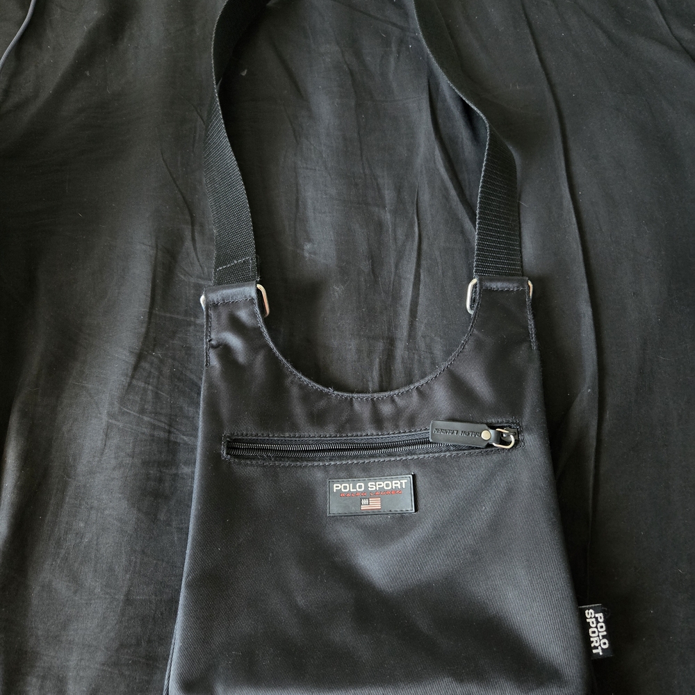 Polo by Ralph Lauren Black Polo Sport Crossbody Bag